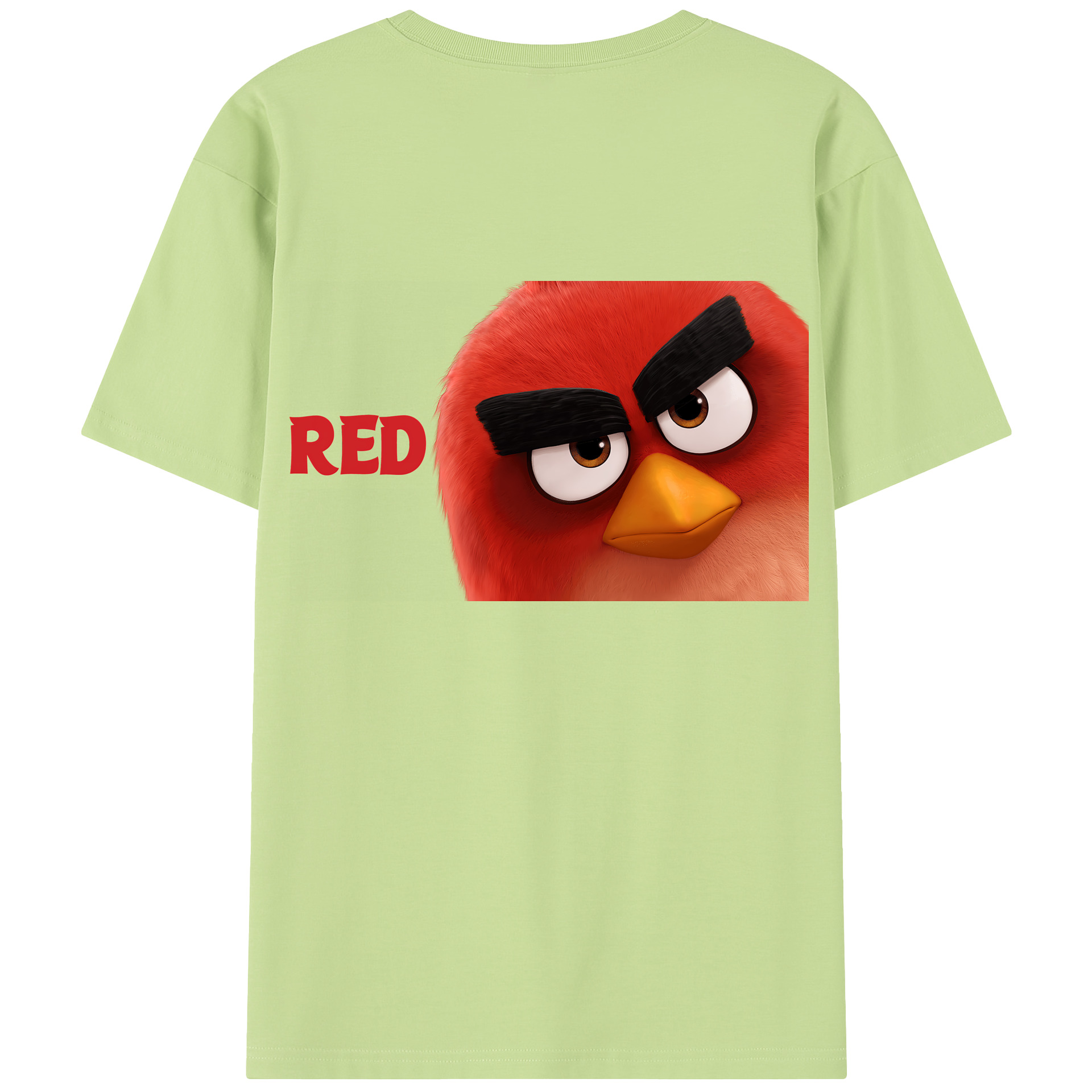 （画像用） Angry Birds アングリーバード 綿100％半袖Tシャツ（背面プリント）